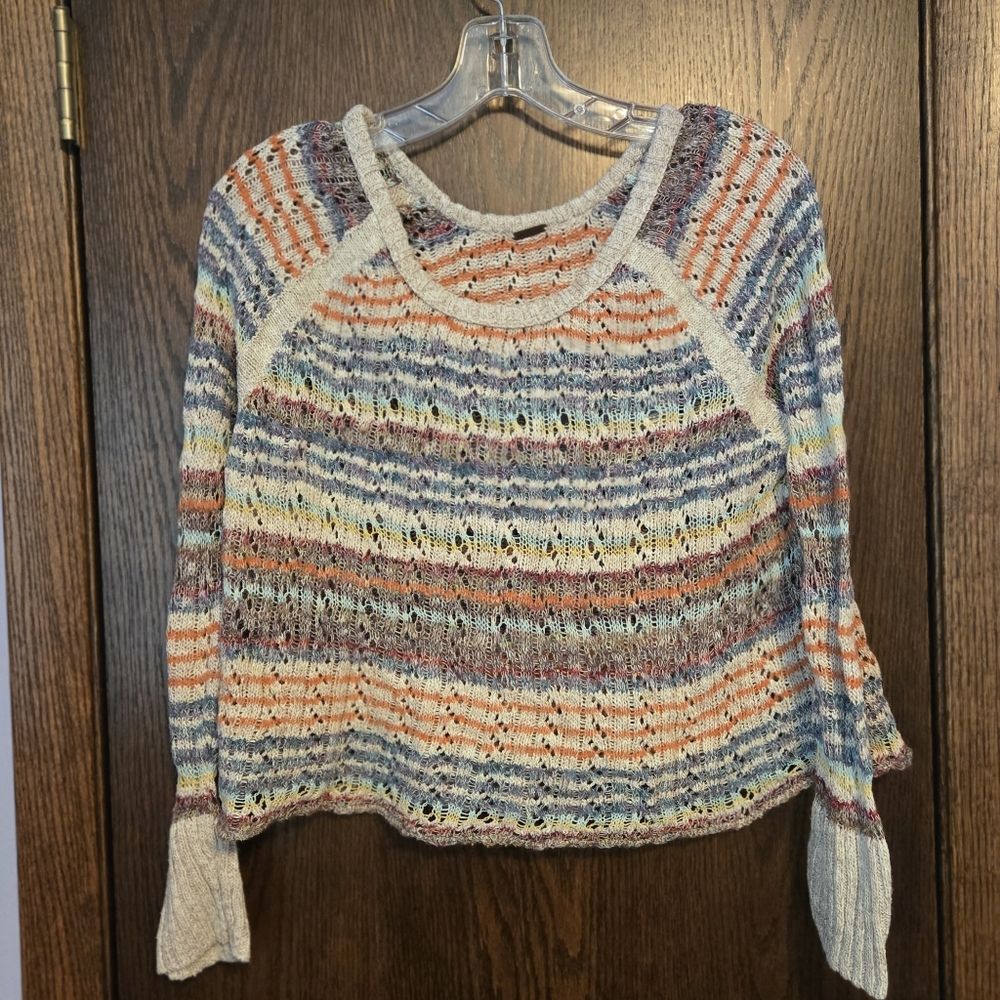 Free People Lost In The Forest Cropped Sweater - Picture 2 of 6